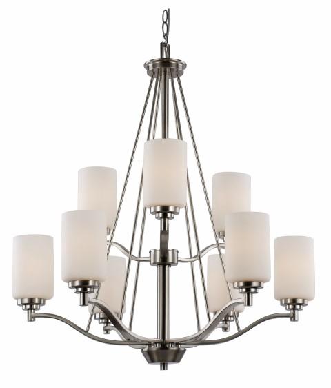 9LT CHANDELIER-DOUBLE DISK-PC-